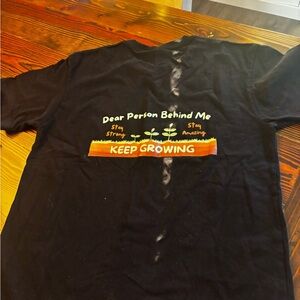 New Keep Growing Black Graphic Tee